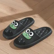Cute Cartoon Summer Beach Slides Bathroom Anti Slip Slipper Non-slip Home Flip Flops Cartoon Frog Soft Sandals 935