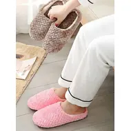 Unisex Fluffy Home Slippers Soft Lightweight Anti Slip Comfortable Indoor Slides for Autumn Winter 965