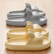 Cartoon Rabbit Slippers Women Men Couples House Slides Shower Beach Sandals Soft EVA Thick Sole Cute Bathroom Non Slip Shoes 931