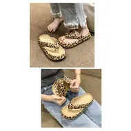 2025 Women Plaid Thong Flip Flops Summer Thick Platform Slides Ladies Non Slip Clip Toe Slippers Soft Casual Outdoor Beach Shoes 929