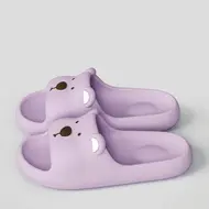 Cute Bear Women Home Slippers Summer Flat Beach sandals Fashion Soft Non-Slip Slides Indoor Outdoor Men Bathroom Flip Flops 932