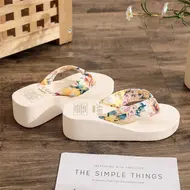2025 Fashion Women Flip Flops Summer Beach Platform Slippers Casual Outside Wedges Sandals Summer Women Shoes 923