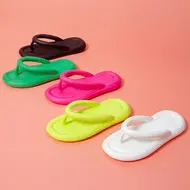 Summer Candy Colors Flip Flops Beach 2025 New Soft Bottom Flat Slippers Women Men Outdoor Comfy Non Slip Flat Slide Sandals Ship 960