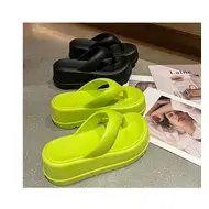 ​Wedges Slippers Women Summer High Heels Flip Flops Fashion Clip Toe Flat Sandals Thick Platform Indoor Beach Shoes Woman Slides 966