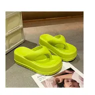 ​Wedges Slippers Women Summer High Heels Flip Flops Fashion Clip Toe Flat Sandals Thick Platform Indoor Beach Shoes Woman Slides 966