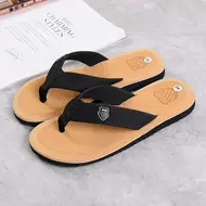 Summer Slippers Men Flip Flops Beach Sandals Non-Slip Casual Flat Shoes 2023 Slippers Indoor House Shoes For Men Outdoor Slides 963