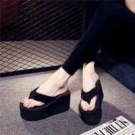 Newest Styel Women Flip Flops Comfortable Summer Casual Flip Flops Women Slippers Beach Style Non-slip Thick Bottom Wedges Shoes 956