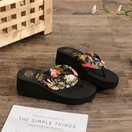 2025 Fashion Women Flip Flops Summer Beach Platform Slippers Casual Outside Wedges Sandals Summer Women Shoes 923