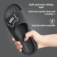Summer Bathroom Anti-slip Slippers Women's Home Casual Shoes Beach Sandals Outdoor Flip Flops Men's Soft Bottom EVA Slipper 936
