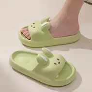Cartoon Rabbit Slippers Women Men Couples House Slides Shower Beach Sandals Soft EVA Thick Sole Cute Bathroom Non Slip Shoes 931