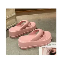 ​Wedges Slippers Women Summer High Heels Flip Flops Fashion Clip Toe Flat Sandals Thick Platform Indoor Beach Shoes Woman Slides 966