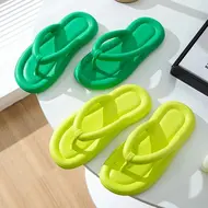 Summer Candy Colors Flip Flops Beach 2025 New Soft Bottom Flat Slippers Women Men Outdoor Comfy Non Slip Flat Slide Sandals Ship 960