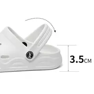 Summer Comfortable Clogs Slippers for Women Lightweight Anti Slip Beach Sandals Woman Fashion White EVA Waterproof Garden Shoes 961