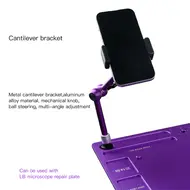 LB Tool CB25 360° Dual Ball Head Cantilever Arm Aluminum Cantilever Bracket for Microscope Repair 950