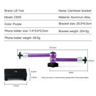 LB Tool CB25 360° Dual Ball Head Cantilever Arm Aluminum Cantilever Bracket for Microscope Repair 950