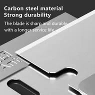 MaAnt Steel Edge No.1 Alloy Steel Degumming Single Sided Blades - 100Pcs 942