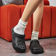 Summer Comfortable Clogs Slippers for Women Lightweight Anti Slip Beach Sandals Woman Fashion White EVA Waterproof Garden Shoes 961