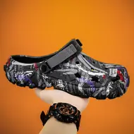 Plus Size 47 Summer Men Sandals Clogs Outdoor Garden Clogs Hole Shoes Male Casual Shoes Water Shoes Comfort Home Soft Slippers 957