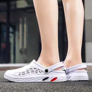 ​Men Flat sandals Summer Clogs EVA Garden Slippers Hole Shoes Beach Platform Sandals Couple Indoor House Soft Bathroom Slides 49 948