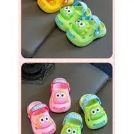 2025 baby girl shoes Children's Cave Shoes Summer Girls' Indoor Anti slip Cartoon Boys' Baby Cool Dragging Outdoor Beach Sandals 922
