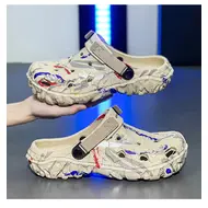 Plus Size 47 Summer Men Sandals Clogs Outdoor Garden Clogs Hole Shoes Male Casual Shoes Water Shoes Comfort Home Soft Slippers 957