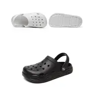 Summer Comfortable Clogs Slippers for Women Lightweight Anti Slip Beach Sandals Woman Fashion White EVA Waterproof Garden Shoes 961