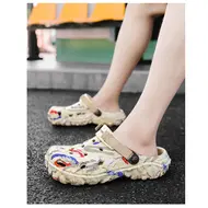 Plus Size 47 Summer Men Sandals Clogs Outdoor Garden Clogs Hole Shoes Male Casual Shoes Water Shoes Comfort Home Soft Slippers 957