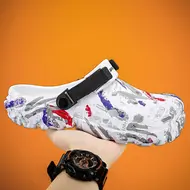 Plus Size 47 Summer Men Sandals Clogs Outdoor Garden Clogs Hole Shoes Male Casual Shoes Water Shoes Comfort Home Soft Slippers 957