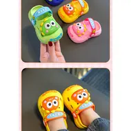 2025 baby girl shoes Children's Cave Shoes Summer Girls' Indoor Anti slip Cartoon Boys' Baby Cool Dragging Outdoor Beach Sandals 922