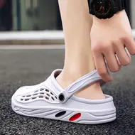 ​Men Flat sandals Summer Clogs EVA Garden Slippers Hole Shoes Beach Platform Sandals Couple Indoor House Soft Bathroom Slides 49 948