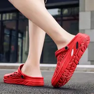 ​Men Flat sandals Summer Clogs EVA Garden Slippers Hole Shoes Beach Platform Sandals Couple Indoor House Soft Bathroom Slides 49 948