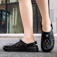 ​Men Flat sandals Summer Clogs EVA Garden Slippers Hole Shoes Beach Platform Sandals Couple Indoor House Soft Bathroom Slides 49 948