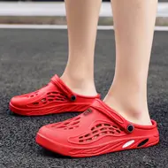 ​Men Flat sandals Summer Clogs EVA Garden Slippers Hole Shoes Beach Platform Sandals Couple Indoor House Soft Bathroom Slides 49 948