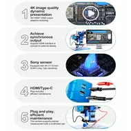 RELIFE MC2 Multi-function Multimeter 4K Camera Large Screen Synchronization Precision Microscope Camera Repair Tools 917