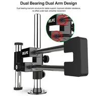 Relife MS2 Pro Universal Dual-Bearing Dual-Rod Microscope Stand for Most Microscope 919