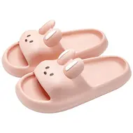 Cartoon Rabbit Slippers Women Men Couples House Slides Shower Beach Sandals Soft EVA Thick Sole Cute Bathroom Non Slip Shoes 931