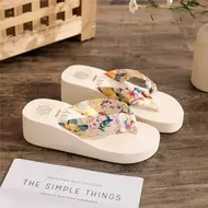 2025 Fashion Women Flip Flops Summer Beach Platform Slippers Casual Outside Wedges Sandals Summer Women Shoes 923