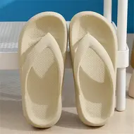 Soft Sole EVA Women's Flip Flops Wholesale 2025 Summer Beach Non-slip Cloud Slippers Women Thick Platform Clip Toe Bathroom Slides 959