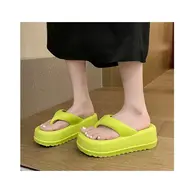 ​Wedges Slippers Women Summer High Heels Flip Flops Fashion Clip Toe Flat Sandals Thick Platform Indoor Beach Shoes Woman Slides 966