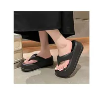 ​Wedges Slippers Women Summer High Heels Flip Flops Fashion Clip Toe Flat Sandals Thick Platform Indoor Beach Shoes Woman Slides 966