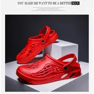 ​Men Flat sandals Summer Clogs EVA Garden Slippers Hole Shoes Beach Platform Sandals Couple Indoor House Soft Bathroom Slides 49 948