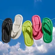 Summer Candy Colors Flip Flops Beach 2025 New Soft Bottom Flat Slippers Women Men Outdoor Comfy Non Slip Flat Slide Sandals Ship 960