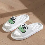 Cute Cartoon Summer Beach Slides Bathroom Anti Slip Slipper Non-slip Home Flip Flops Cartoon Frog Soft Sandals 935