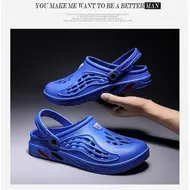 ​Men Flat sandals Summer Clogs EVA Garden Slippers Hole Shoes Beach Platform Sandals Couple Indoor House Soft Bathroom Slides 49 948