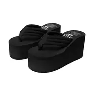 Newest Styel Women Flip Flops Comfortable Summer Casual Flip Flops Women Slippers Beach Style Non-slip Thick Bottom Wedges Shoes 956