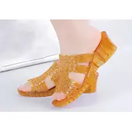 2025 New Arrival Fashion Slides Womens Jelly Flats Shoes Transparent Sandals Anti-slip Round Female Casual Non-slip Woman Sandal 924