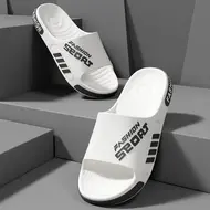 New Big Size Men's Slippers Summer Outdoor Indoor Non-slip Bathroom Shoe Couples Women Home Slides Comfort Thick Sole Flip Flops 949