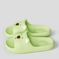 Cute Bear Women Home Slippers Summer Flat Beach sandals Fashion Soft Non-Slip Slides Indoor Outdoor Men Bathroom Flip Flops 932
