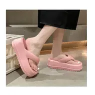 ​Wedges Slippers Women Summer High Heels Flip Flops Fashion Clip Toe Flat Sandals Thick Platform Indoor Beach Shoes Woman Slides 966