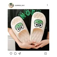 Cute Cartoon Summer Beach Slides Bathroom Anti Slip Slipper Non-slip Home Flip Flops Cartoon Frog Soft Sandals 935